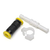 Gas inlet connector (EzyLok) for concentric glass nebulizer Includes Ezylok connector, tubing adaptor, and tubing clamp, ea.