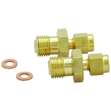 HIGH-FLOW CONN SET, BRASS, PKG. 6