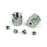 Restek Parker Fitting, 1/16" Nut & Ferrule Set, Stainless Steel, pk.2