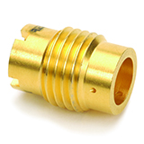 Restek Gold-Plated Liner Cap for Split/Splitless Injector on Thermo Scientific TRACE, 8000, 8000 TOP & Focus SSL, ea.