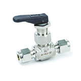 Restek Parker Valve, 1/4" Toggle, Stainless Steel, ea., ea.