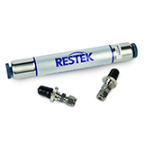 Restek Helium-Specific Carrier Gas Cleaning Kit, 1/4" Stainless Steel (Includes (2) 1/4" SS Connectors and (1) oxygen/moisture/hydrocarbon helium-specific triple trap)