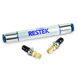 Restek Helium-Specific Carrier Gas Cleaning Kit, 1/4" Brass (Includes (2) 1/4" Brass Connectors and (1) oxygen/moisture/hydrocarbon helium-specific triple trap)