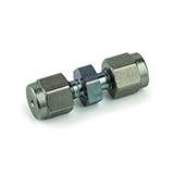 Restek Swagelok Fitting, 1/16" Union, Siltek/Sulfinert Treated, Swagelok # SS-100-6, ea.