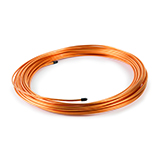 Restek Tubing, Cleaned Copper, 1/8" OD x 0.065" ID, 0.030" wall, 50 ft. Roll