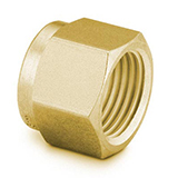 Restek Swagelok Fitting, 1/16" Nut, Brass, pk.20