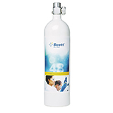 Restek Scott/Air Liquide Air Std, Air, Zero, 48L size (Scotty IV), THC 1ppm, 2yr shelf life, ea. (incl. Dangerous Goods Fee)