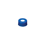 11mm Poly Crimp Seal Cap (blue) with Septa PTFE/Silicone, pk.100
