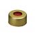 11mm Aluminum Crimp Seal (yellow) with Septa PTFE/Red Rubber, pk.1000