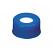 11mm Poly Crimp Seal Cap (blue) with Septa PTFE/Silicone, pk.100