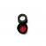 13mm Phenolic Open Top Screw Cap (black), 13-425 thread, 8.5mm hole, with Red PTFE/White Silicone Septum, pk.100