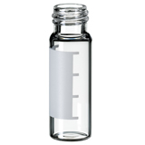 4ml Screw Vial 45 x 14.7mm (clear) with label and filling lines, pk.100