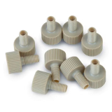 Restek PEEK Finger-Tight Fittings for 1/16" OD Tubing, 1/4-28 Threads, 103bar(1500psi), pk.10