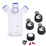 InfinityLab Stay Safe Purging Bottle Kit, GL45, 1L, with Stay Safe caps, ea.